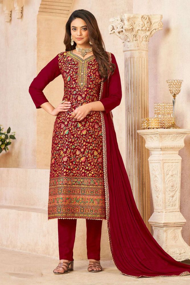 Salwar suit red outlet